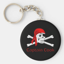 Pirate Captain Cook Keychain