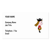 Pirate Cartoon Character. Business Card Templates