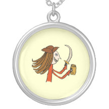 Pirate Cartoon. Custom Necklace