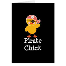 Pirate Chick Greeting Card