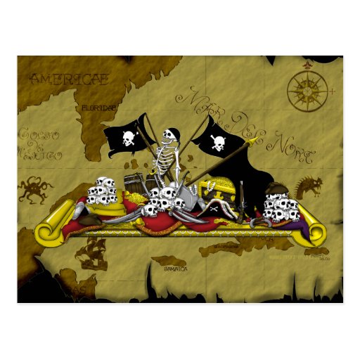 "PIRATE CONTEST" POSTCARD