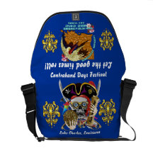 Pirate Days Dual Logo Bicentennial  Pls View Notes Courier Bag