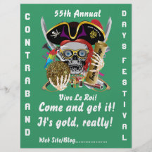 Pirate Days Lake Charles, Louisiana. 50 Colours Custom Flyer