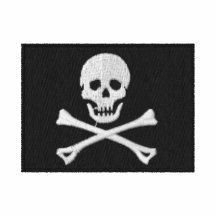 Pirate Flag Embroidered Shirt