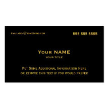 Pirate Gold Business Card