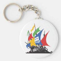 Pirate Google Keychains