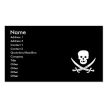 Pirate Jolly Roger Business Card Templates