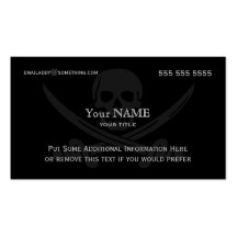 Pirate Modern Business Card Templates