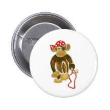 Pirate Monkey Pin