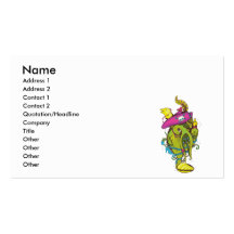 pirate monster squid octopus thing business card templates