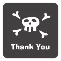 Pirate party favour thank you seals/labels sticker
