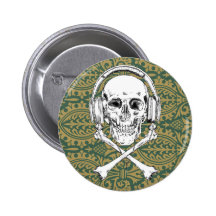 Pirate Pattern Button