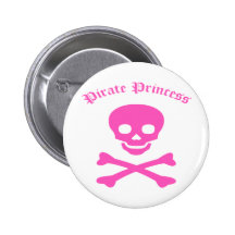 Pirate Princess Crossbones Buttons