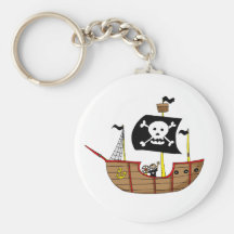 Pirate ship keychain