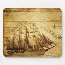 pirate ship mouse pad