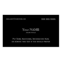 Pirate Silver Business Card Template