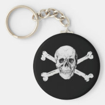 Pirate Skull and Crossbones Keychains