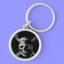 Pirate Skull Keychain keychains