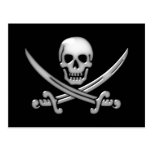 Pirate Skull & Sword Crossbones (TLAPD) Postcards