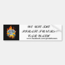 Pirate Tuners Car Wash Bumper Sticker