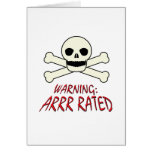 Pirate Warning - Arrr Rated Cards