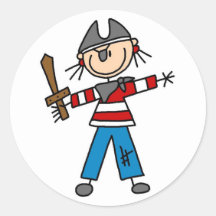 Pirate With Sword Sticker