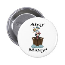 Pirates Ahoy Matey Button