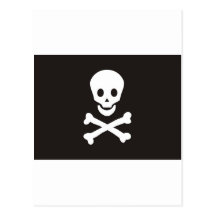 pirates flag postcards