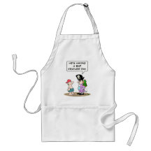 Pirate's parrot has bad feather day. apron