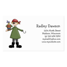 Pirates · Pirate and Parrot Business Card Template