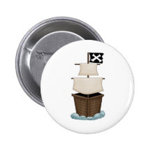 Pirates · Pirate Ship Pinback Buttons