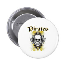 Pirates Skull and Crossbone Buttons