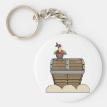 Pirates · Treasure Chest & Parrot Keychain