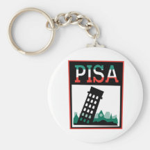 Pisa Poster Keychain