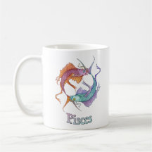 Pisces and Water Coffee Mugs