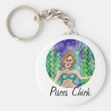 Pisces Chick Key Chain