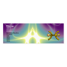 PISCES ,pearl, purple blue pink Business Card Templates