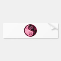 Pisces Yin Yang Bumper Stickers