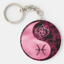 Pisces Yin Yang Keychain