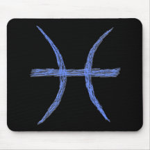Pisces. Zodiac Astrology Sign. Mousemats