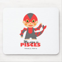 Pisces Zodiac for kids Mousepad