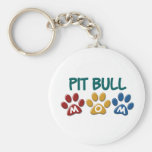 PIT BULL TERRIER Mum Paw Print 1 Keychains