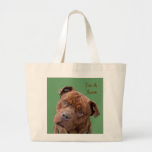 Pitbull "Benz" Fences For Fido Mens Tie Canvas Bag