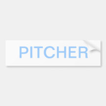PITCHER BUMPER STICKERS
