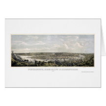 Pittsburgh, PA Panoramic Map - 1871 Cards
