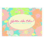PixDezines Alegre Retro Floral, Pastel/DIY colour! Business Card Template