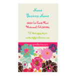 PixDezines Alegre retro florals profile cards Business Card Template