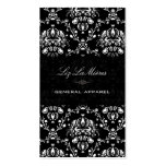 PixDezines Black+White Dolcè Vintage Damask Business Cards