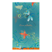 PixDezines butterflies+dragonflies Business Card Templates