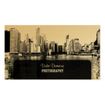 PixDezines City Scape, Lakeshore, Chicago Business Cards